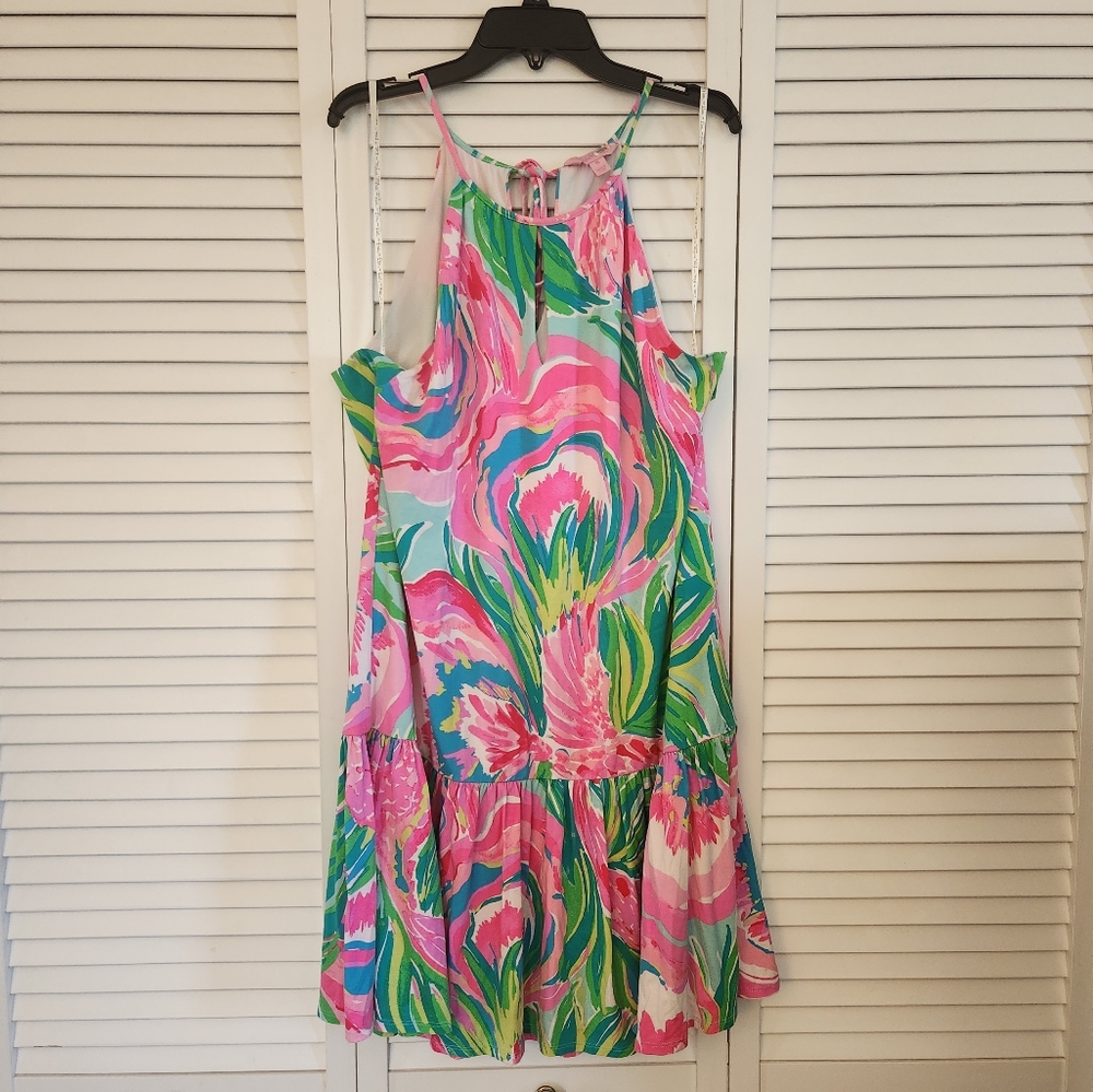 EUC Lilly Pulitzer Isabeau Serene Blue Paradise Bound